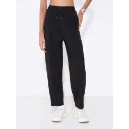 Ajile By Pantaloons Jet Black Slim Fit Trackpants-picture-21