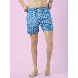 Ajile by Pantaloons Light Blue Cotton Regular Fit Printed Boxers-picture-47