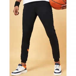 Ajile by Pantaloons Men Black Solid Slim-Fit Joggers-picture-26
