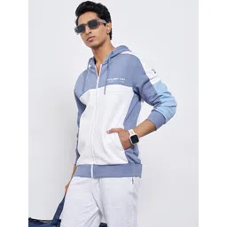 Ajile by Pantaloons Men Colourblocked Hooded Sweatshirt-picture-29