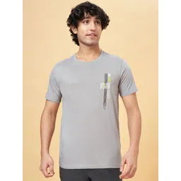 Ajile by Pantaloons Men Floral Extended Sleeves Pockets Slim Fit T-shirt-picture-38