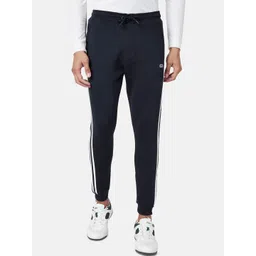 Ajile by Pantaloons Men Navy Blue Cotton Slim-Fit Joggers-picture-34