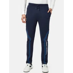 Ajile by Pantaloons Men Navy Blue Solid Cotton Track Pant-picture-16