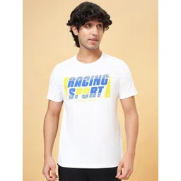 Ajile by Pantaloons Men Printed Round Neck Cotton Slim Fit Tshirt-picture-37