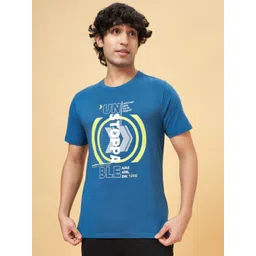 Ajile by Pantaloons Men Printed Round Neck Cotton Slim Fit Tshirt-picture-39