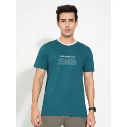 Ajile by Pantaloons Men Typography Printed Round Neck Cotton Slim Fit T-shirt-picture-29