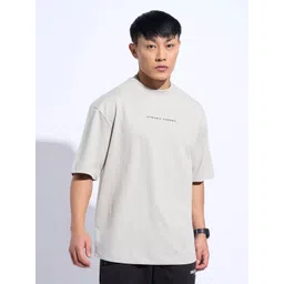 Ajile by Pantaloons Men Typography Printed Round Neck Oversized T-shirt-picture-33