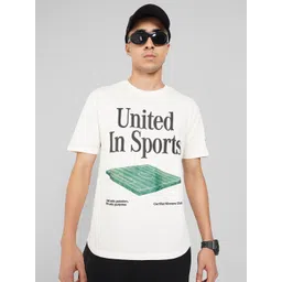 Ajile by Pantaloons Men Typography Printed Round Neck Pure Cotton Relaxed Fit T-shirt-picture-32