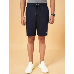 Ajile by Pantaloons Navy Slim Fit Self Pattern Shorts-picture-35