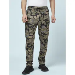 Ajile by Pantaloons Olive Slim Fit Printed Trackpants-picture-21
