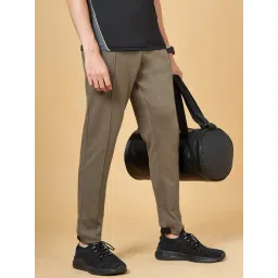 Ajile by Pantaloons Olive Slim Fit Printed Trackpants-picture-10