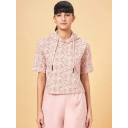Ajile by Pantaloons Peach Cotton Printed Sports T-Shirt-picture-11