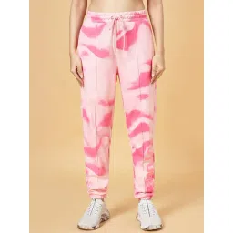 Ajile by Pantaloons Pink Cotton Printed Joggers-picture-24