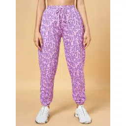 Ajile by Pantaloons Purple Cotton Printed Joggers-picture-37