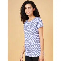 Ajile by Pantaloons Purple Cotton Printed T-Shirt image 3