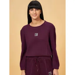 Ajile by Pantaloons Purple Cotton Sports T-Shirt-picture-31