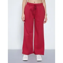 Ajile By Pantaloons Red Flared Fit Trackpants-picture-33
