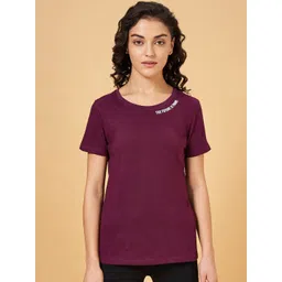 Ajile by Pantaloons Typography Printed Cotton Sports T-shirt-picture-10