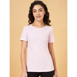 Ajile by Pantaloons Typography Printed Cotton Sports T-shirt-picture-25