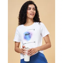 Ajile by Pantaloons Typography Printed Cotton Sports T-shirt-picture-43