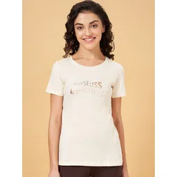 Ajile by Pantaloons Typography Printed Cotton Sports T-shirt-picture-11