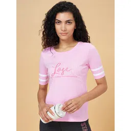 Ajile by Pantaloons Typography Printed Cotton T-shirt-picture-24