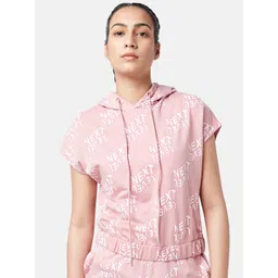 Ajile by Pantaloons Typography Printed Hooded Extended Sleeves Cotton T-shirt-picture-24