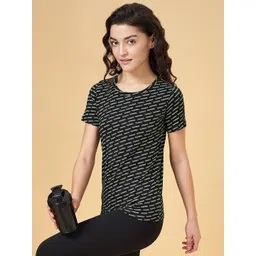 Ajile by Pantaloons Typography Printed Round Neck Short Sleeves Cotton Regular T-shirt-picture-32