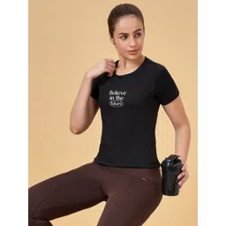 Ajile by Pantaloons Typography Printed Round Neck Short Sleeves Cotton Regular T-shirt-picture-30