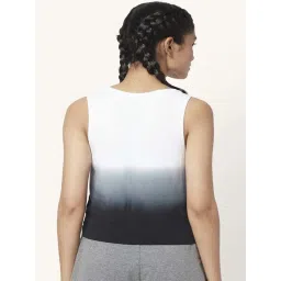 Ajile by Pantaloons White & Grey Cotton Printed Sports Top image 2