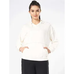 Ajile by Pantaloons White Cotton Plain Hoodie-picture-43
