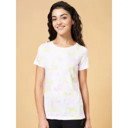 Ajile by Pantaloons White Cotton Printed Sports T-Shirt-picture-26