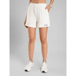 Ajile By Pantaloons White Cotton Relaxed Fit Shorts-picture-37