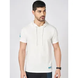 Ajile By Pantaloons White Cotton Slim Fit Printed Hooded T-Shirt-picture-12