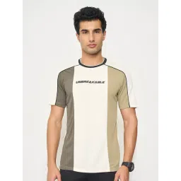 Ajile By Pantaloons White Regular Fit Colour Block T-Shirt-picture-23