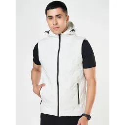 Ajile By Pantaloons White Regular Fit Quilted Hooded Jacket-picture-15