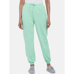 Ajile by Pantaloons Women Green Solid Slim fit Cotton Joggers-picture-35