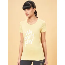 Ajile by Pantaloons Women Typography Printed Applique T-shirt image 5