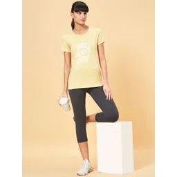 Ajile by Pantaloons Women Typography Printed Applique T-shirt image 4