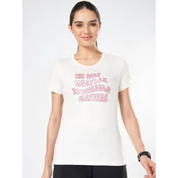 Ajile by Pantaloons Women Typography Printed Round Neck Cotton T-shirt-picture-46