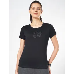 Ajile by Pantaloons Women Typography Printed Round Neck Cotton T-shirt-picture-38