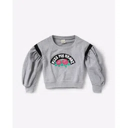 ajio Graphic Print Sweatshirt with Leg-O-Mutton Sleeves-picture-39