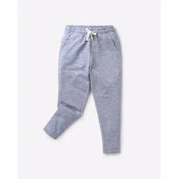 ajio Heathered Track Pants with Drawstring-picture-19