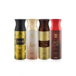 Ajmal Aurum, Wisal, Sacred Love & Wisal Dhahab Deodorant Spray for Men - Pack of 4-picture-35
