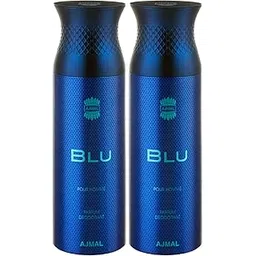 Ajmal Blu & Blu Deodorants Gift For Men (200 ml, Pack of 2)-picture-43