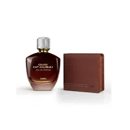 Ajmal Men Set Of 2 Oud Of Dubai Long Lasting Eau De Parfum- 100 ml With Vallet-picture-11
