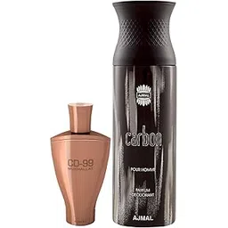 Ajmal CD 99 Mukhallat Concentrated Perfume Oil Floral Oriental Alcohol-free Attar 14ml for Unisex and Carbon Homme Deodorant Citrus Spicy Fragrance 200ml for Men FREE-picture-17