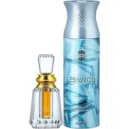 Ajmal Oudh Mukhallat Concentrated Perfume Oil Oriental Oudhy Alcohol-free Attar 6ml for Unisex and Aurum Femme Deodorant Fruity Floral Fragrance 200ml for Women-picture-34
