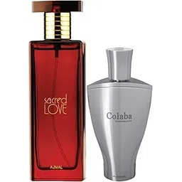 Ajmal Sacred Love EDP Floral Musky Perfume 50ml for Women and Colaba Mukhallat Concentrated Perfume Oil Floral Oriental Alcohol-free Attar 14ml for Unisex + 2 Parfum Testers FREE-picture-20