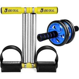 ajro deal Double Spring Tummy Trimmer - Multipurpose Fitness Equipment (Black) Ab Exerciser-picture-23